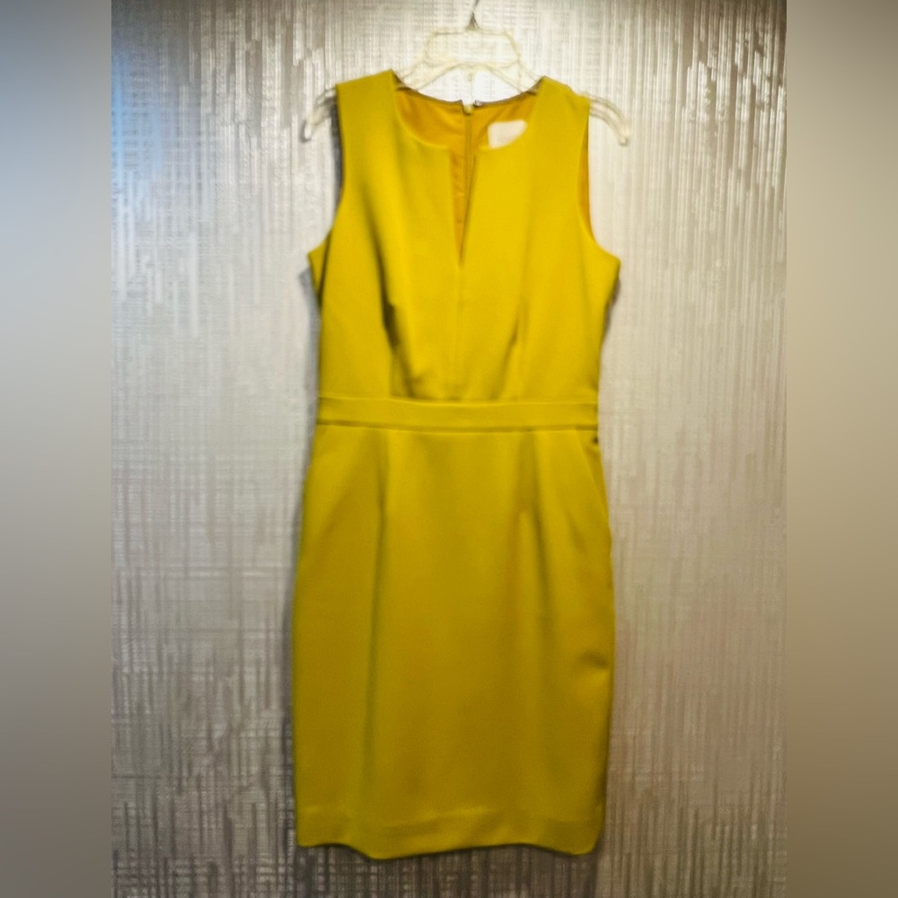 EUC J. Crew Chartreuse Women dress